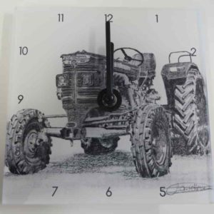 Horloge Hürlimann | Atelier Monatgn'Art | dessin au crayon graphite | Claudine Rime