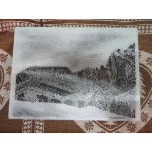 planche chalet du soldat | Atelier Montagn'Art | dessin au crayon graphite | Claudine Rime