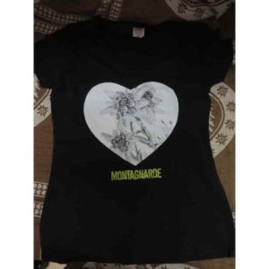 t-shirt edelweiss | Atelier Montagn'Art | dessin au crayon graphite | Claudine Rime