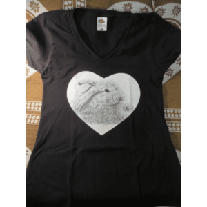 t-shirt lapin | Atelier Montagn'Art | dessin au crayon graphite | Claudine Rime