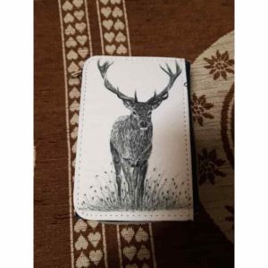 portemonnaie le roi de la forêt | Atelier Montagn'Art | dessin au crayon graphite | Claudine Rime