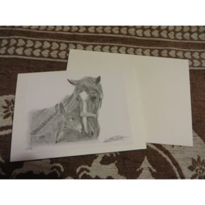 carte chevaux | Atelier Montagn'Art | dessin au crayon graphite | Claudine Rime