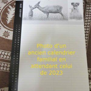 Calendrier familial 2023 - Atelier Montagn'Art - dessin au crayon graphite - Claudine Rime
